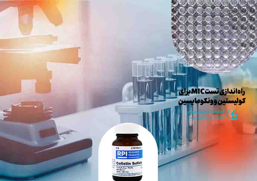 راه‌اندازی تست MIC برای کولیستین و ونکومایسین  